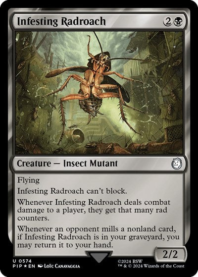 Infesting Radroach (Surge Foil) (Universes Beyond: Fallout) Near Mint