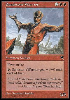 Sandstone Warrior (Tempest) Near Mint
