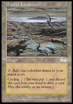 Blasted Landscape (Urza's Saga) Good