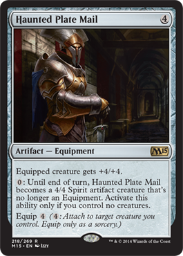 Haunted Plate Mail (Magic 2015 Core Set) Near Mint Foil
