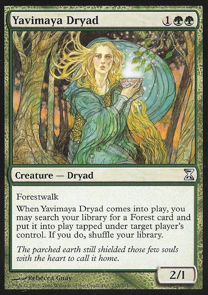 Yavimaya Dryad (Time Spiral) Near Mint Japanese
