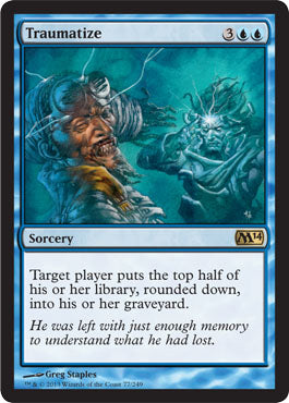 Traumatize (Magic 2014 Core Set) Near Mint Foil