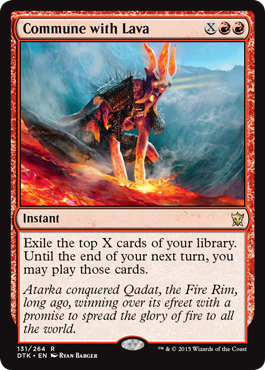 Commune with Lava (Dragons of Tarkir) Near Mint