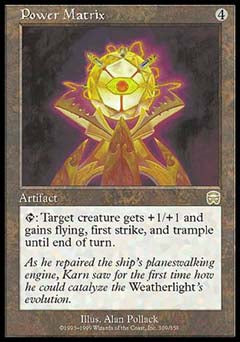 Power Matrix (Mercadian Masques) Near Mint Foil