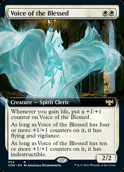 Voice of the Blessed (Extended Art) (Innistrad: Crimson Vow) Near Mint