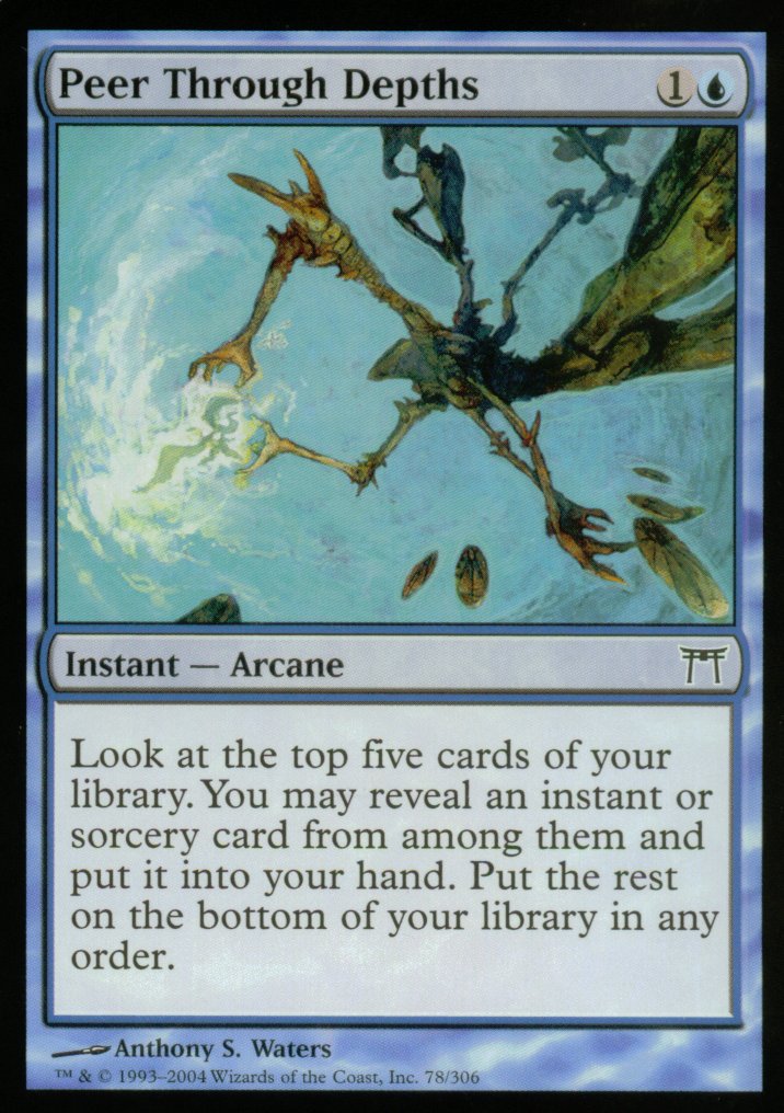 Peer Through Depths (Champions of Kamigawa) Near Mint Foil