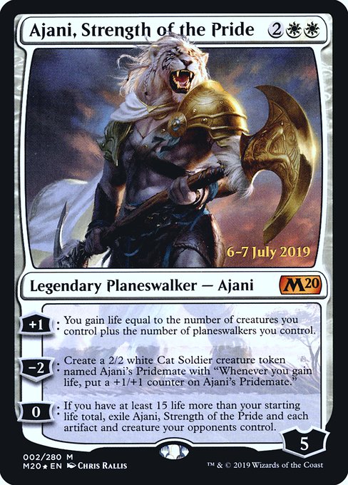 Ajani Strength of the Pride (Prerelease) (Promotional Cards) Near Mint Foil