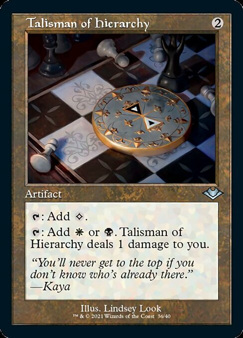 Talisman of Hierarchy (Modern Horizons 1 Retro Frames) Near Mint Etched Foil