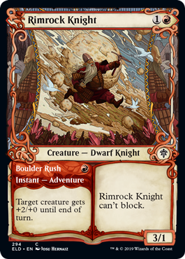 Rimrock Knight (Showcase) (Throne of Eldraine) Near Mint