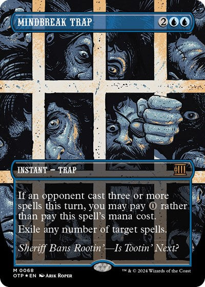 Mindbreak Trap (Textured Foil) (Outlaws of Thunder Junction: Breaking News) Near Mint