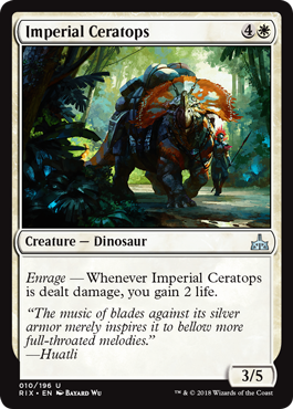 Imperial Ceratops (Rivals of Ixalan) Near Mint