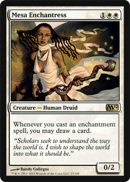 Mesa Enchantress (Magic 2012 Core Set) Light Play Foil