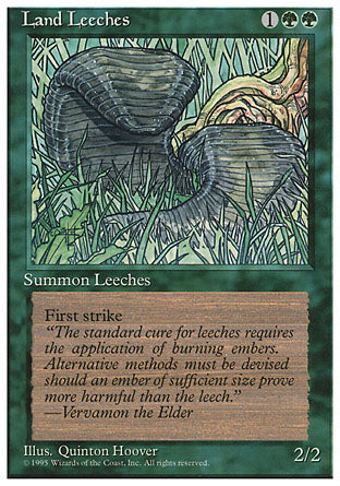 Land Leeches (4th Edition) Light Play