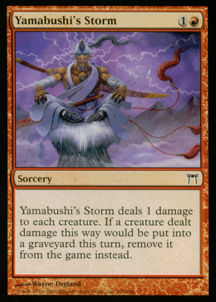 Yamabushi's Storm (Champions of Kamigawa) Near Mint Foil