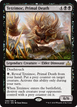 Tetzimoc, Primal Death (Rivals of Ixalan) Near Mint