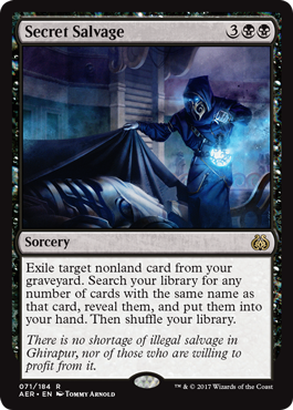 Secret Salvage (Aether Revolt) Near Mint