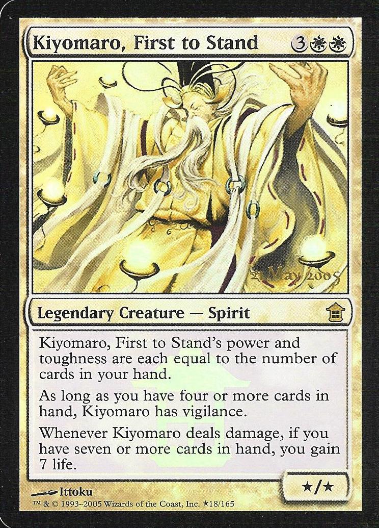 Kiyomaro, First to Stand (SK Prerelease) (Promotional Cards) Near Mint Foil