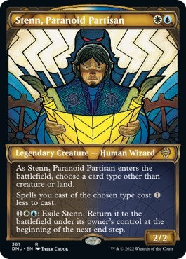 Stenn, Paranoid Partisan (Textured Foil) (Dominaria United) Near Mint