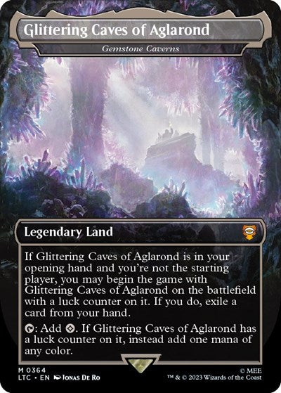Glittering Caves of Aglarond - Gemstone Caverns (Commander: The Lord of the Rings: Tales of Middle-earth) Near Mint