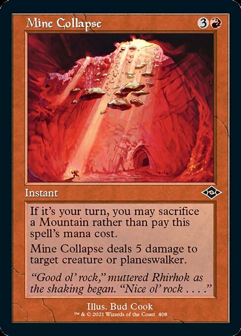 Mine Collapse (Retro Frame) (Modern Horizons 2) Near Mint Etched Foil