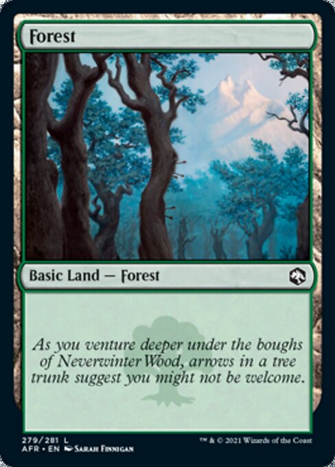 Forest (279) (Adventures in the Forgotten Realms) Near Mint Foil