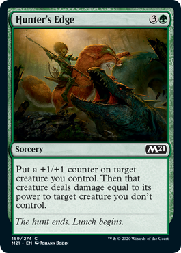 Hunter's Edge (Magic 2021 Core Set) Near Mint Foil