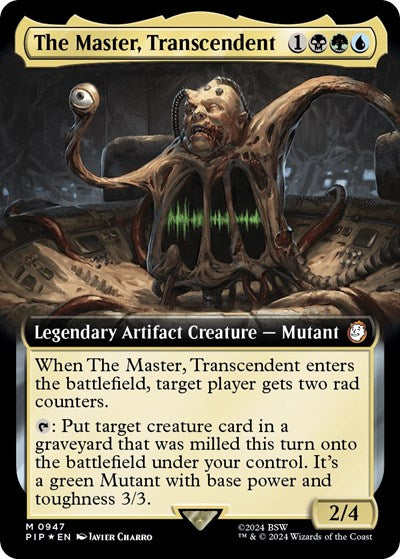 The Master, Transcendent (Extended Art) (Surge Foil) (Universes Beyond: Fallout) Near Mint