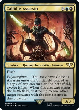 Callidus Assassin (Surge Foil) (Universes Beyond: Warhammer 40K) Near Mint