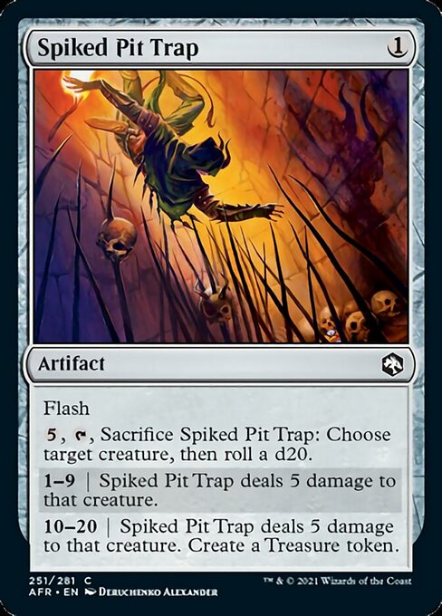 Spiked Pit Trap (Adventures in the Forgotten Realms) Near Mint Foil