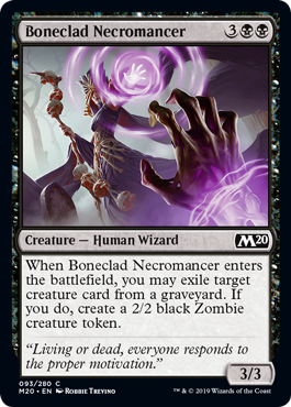 Boneclad Necromancer (Magic 2020 Core Set) Near Mint