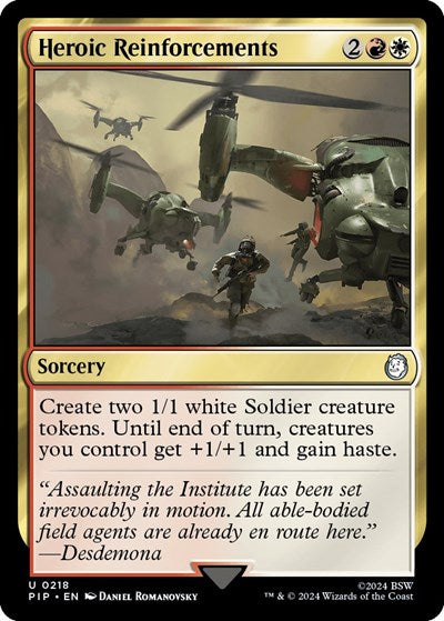 Heroic Reinforcements (Universes Beyond: Fallout) Near Mint