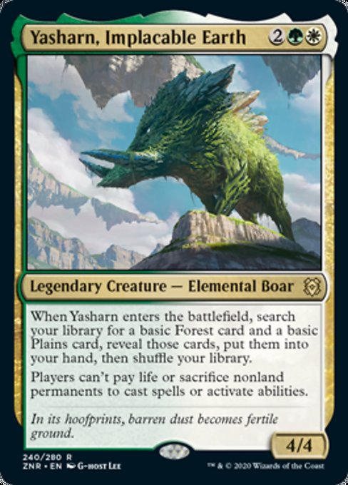 Yasharn, Implacable Earth (Zendikar Rising) Near Mint