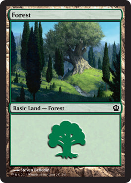 Forest (247) (Theros) Near Mint Foil