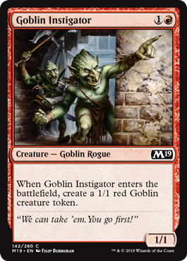 Goblin Instigator (Magic 2019 Core Set) Near Mint Foil