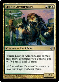Leonin Armorguard (Alara Reborn) Near Mint Foil