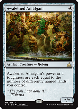 Awakened Amalgam (Rivals of Ixalan) Near Mint