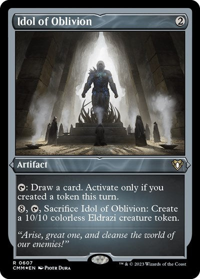Idol of Oblivion (Foil Etched) (Commander Masters) Near Mint