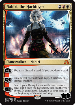 Nahiri, the Harbinger (Shadows Over Innistrad) Light Play