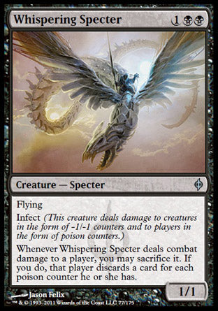 Whispering Specter (New Phyrexia) Near Mint Foil