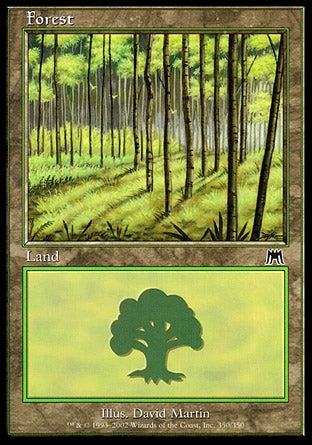 Forest (350) (Onslaught) Light Play