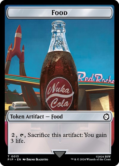 Food (0013) / Squirrel Double-Sided Token (Universes Beyond: Fallout) Near Mint