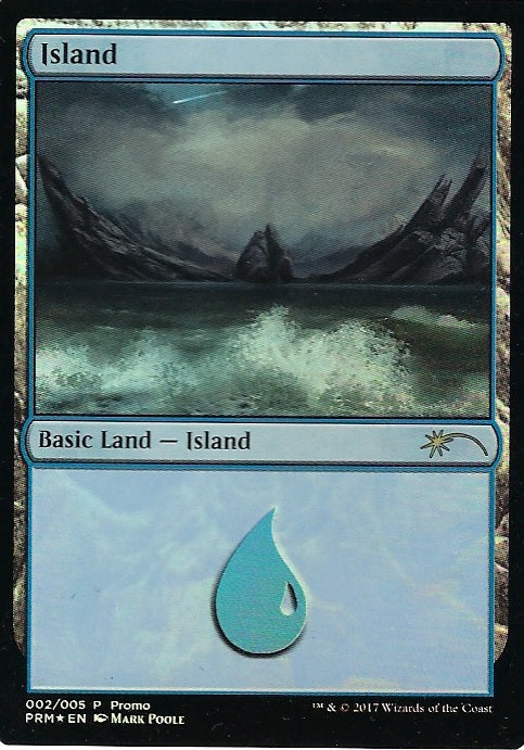 Island Shooting Star Promo (Promotional Cards) Near Mint Foil