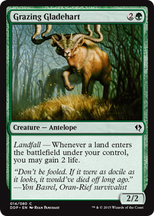 Grazing Gladehart (Duel Decks: Zendikar vs Eldrazi) Near Mint