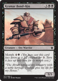 Krumar Bond-Kin (Khans of Tarkir) Near Mint Foil