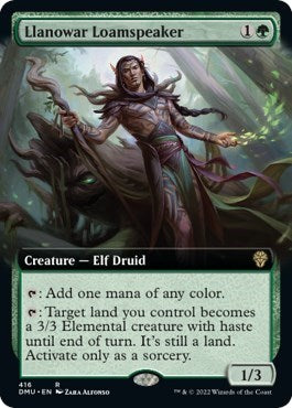 Llanowar Loamspeaker (Extended Art) (Dominaria United) Near Mint