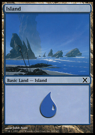 Island (369) (10th Edition) Near Mint Foil