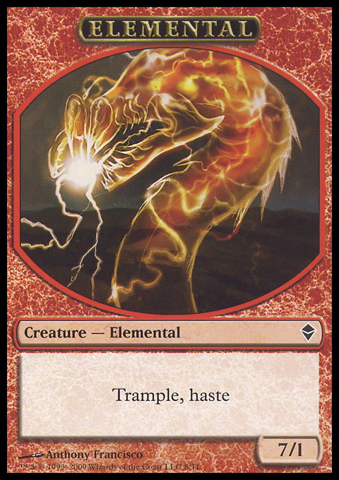 Elemental (Token) (Zendikar) Near Mint
