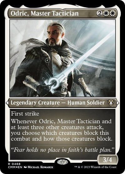 Odric, Master Tactician (Foil Etched) (Commander Masters) Near Mint