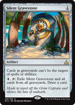 Silent Gravestone (Rivals of Ixalan) Near Mint Foil