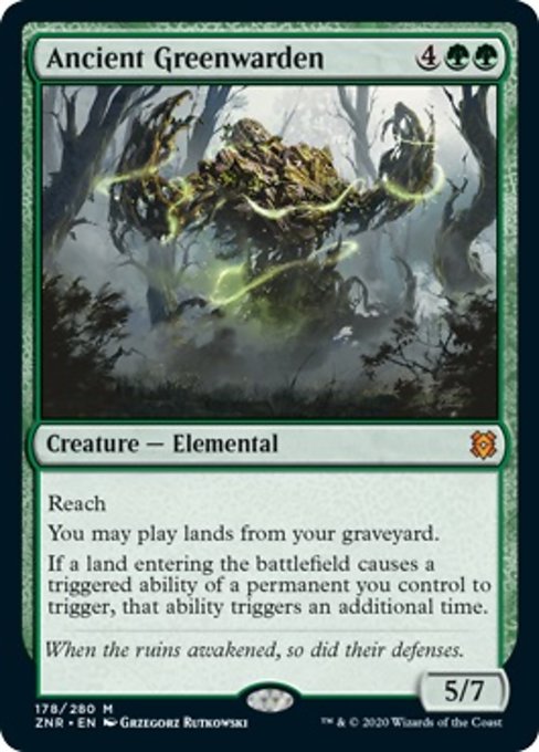 Ancient Greenwarden (Zendikar Rising) Near Mint Foil